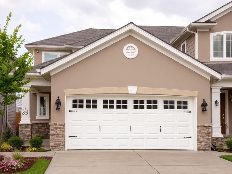 New residential garage door